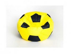 Кресло-мешок Мяч малый желто-черное в Южноуральске - yuzhnouralsk.ok-mebel.com | фото 1