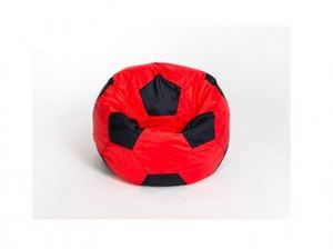 Кресло-мешок Мяч малый красно-черное в Южноуральске - yuzhnouralsk.ok-mebel.com | фото 1