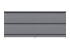 2.03.03.100.4 КАСТОР тумба 4 ящика RU серая в Южноуральске - yuzhnouralsk.ok-mebel.com | фото 2