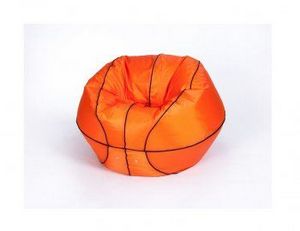 Кресло-мешок Баскетбольный мяч малый оранжево-черное в Южноуральске - yuzhnouralsk.ok-mebel.com | фото 2