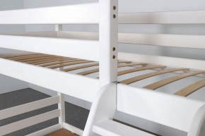 АДЕЛЬ Кровать двухъярусная с наклонной лестницей (белый) в Южноуральске - yuzhnouralsk.ok-mebel.com | фото 6