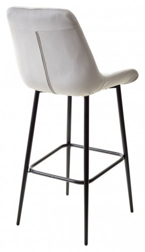 Барный стул ХОФМАН, цвет H-09 Светло-серый, велюр / черный каркас М-City в Южноуральске - yuzhnouralsk.ok-mebel.com | фото 6