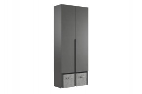 БАСКО Шкаф двухдверный L800 (графит) в Южноуральске - yuzhnouralsk.ok-mebel.com | фото