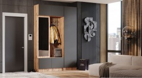 БАВАРИЯ Прихожая (дуб вотан/графит) в Южноуральске - yuzhnouralsk.ok-mebel.com | фото