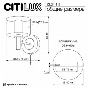 Бра Citilux ELAN CL241311 в Южноуральске - yuzhnouralsk.ok-mebel.com | фото 8