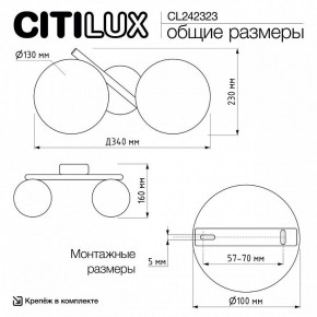 Бра Citilux Ronny CL242323 в Южноуральске - yuzhnouralsk.ok-mebel.com | фото 9