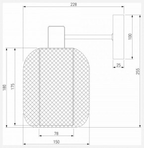 Бра Eurosvet Voile 30191/1 черный в Южноуральске - yuzhnouralsk.ok-mebel.com | фото 4
