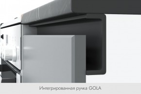 БЬЯНКА Кухонный гарнитур 1,6 белый/лиственница охотская/смоки софт в Южноуральске - yuzhnouralsk.ok-mebel.com | фото 3