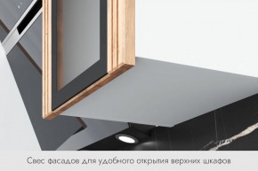 БЬЯНКА Кухонный гарнитур 1,6 белый/лиственница охотская/смоки софт в Южноуральске - yuzhnouralsk.ok-mebel.com | фото 4