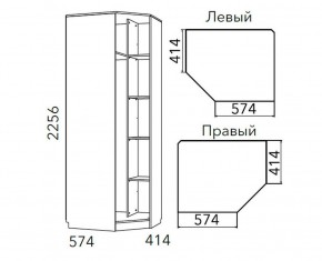 Детская Фанк Шкаф угловой Левый/Правый НМ 013.04-02 М в Южноуральске - yuzhnouralsk.ok-mebel.com | фото 3