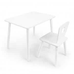 Детский комплект стол и стул «Корона» Rolti Baby (белый/белый, массив березы/мдф) в Южноуральске - yuzhnouralsk.ok-mebel.com | фото
