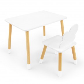 Детский комплект стол и стул «Облачко» Rolti Baby (белый/береза, массив березы/мдф) в Южноуральске - yuzhnouralsk.ok-mebel.com | фото