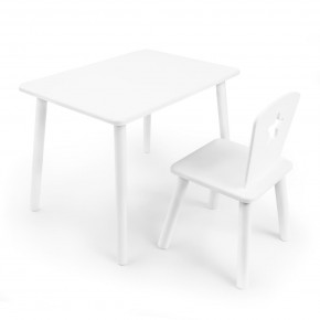 Детский комплект стол и стул «Звезда» Rolti Baby (белый/белый, массив березы/мдф) в Южноуральске - yuzhnouralsk.ok-mebel.com | фото