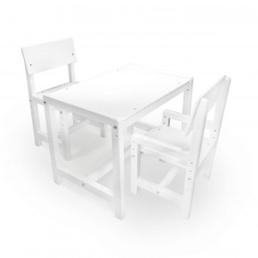 Детский растущий комплект стол и два стула  Я САМ "Лофт" (Белый, Белый) в Южноуральске - yuzhnouralsk.ok-mebel.com | фото 1
