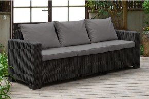 Диван Калифорния 3-х местный (California 3 Sofa), графит в Южноуральске - yuzhnouralsk.ok-mebel.com | фото