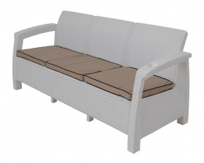 Диван Yalta Premium Sofa 3 Set (Ялта) белый (+подушки под спину) в Южноуральске - yuzhnouralsk.ok-mebel.com | фото