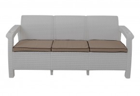 Диван Yalta Premium Sofa 3 Set (Ялта) белый (+подушки под спину) в Южноуральске - yuzhnouralsk.ok-mebel.com | фото 2