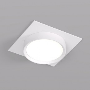 DK2091-WH Встраиваемый светильник FLAT, IP 20, до 15 Вт, GX53, LED, белый, алюминий в Южноуральске - yuzhnouralsk.ok-mebel.com | фото