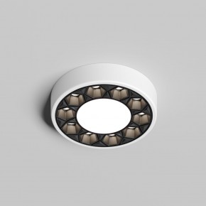 DK2440-WB Встраиваемый светильник DUAL 5+5 Вт, LED 4000K, IP 20, d90mm, белый/черный, алюминий/акрил в Южноуральске - yuzhnouralsk.ok-mebel.com | фото