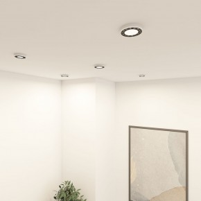 DK2441-WB Встраиваемый светильник DUAL 9+9 Вт, LED 4000K, IP 20, d120mm, белый/черный, алюминий/акрил в Южноуральске - yuzhnouralsk.ok-mebel.com | фото 6