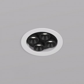 DK2510-WB Встраиваемый светильник SPACE со светодиодом d65 220V 8W 38° 4000К IP20 белый/черный алюминий в Южноуральске - yuzhnouralsk.ok-mebel.com | фото