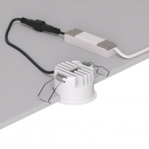 DK2510-WB Встраиваемый светильник SPACE со светодиодом d65 220V 8W 38° 4000К IP20 белый/черный алюминий в Южноуральске - yuzhnouralsk.ok-mebel.com | фото 3