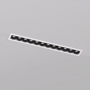 DK2515-WB Встраиваемый светильник SPACE со светодиодом L240mm 220V 20W 38° 4000К IP20 белый/черный алюминий в Южноуральске - yuzhnouralsk.ok-mebel.com | фото