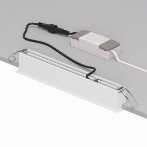 DK2515-WB Встраиваемый светильник SPACE со светодиодом L240mm 220V 20W 38° 4000К IP20 белый/черный алюминий в Южноуральске - yuzhnouralsk.ok-mebel.com | фото 3