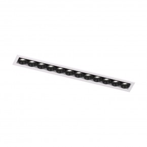 DK2515-WB Встраиваемый светильник SPACE со светодиодом L240mm 220V 20W 38° 4000К IP20 белый/черный алюминий в Южноуральске - yuzhnouralsk.ok-mebel.com | фото 4