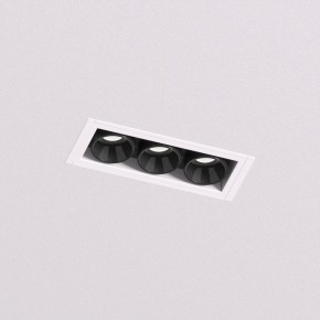 DK2530-WB Встраиваемый светильник SPACE со светодиодом под шпатлевку L69mm 220V 6W 38° 4000К IP20 белый/черный алюминий в Южноуральске - yuzhnouralsk.ok-mebel.com | фото