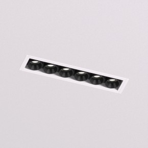 DK2531-WB Встраиваемый светильник SPACE со светодиодом под шпатлевку L126mm 220V 10W 38° 4000К IP20 белый/черный алюминий в Южноуральске - yuzhnouralsk.ok-mebel.com | фото