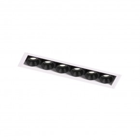 DK2531-WB Встраиваемый светильник SPACE со светодиодом под шпатлевку L126mm 220V 10W 38° 4000К IP20 белый/черный алюминий в Южноуральске - yuzhnouralsk.ok-mebel.com | фото 6