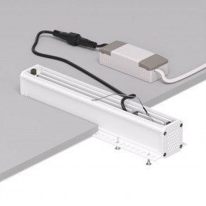 DK2532-WB Встраиваемый светильник SPACE со светодиодом под шпатлевку L240mm 220V 20W 38° 4000К IP20 белый/черный алюминий в Южноуральске - yuzhnouralsk.ok-mebel.com | фото 6