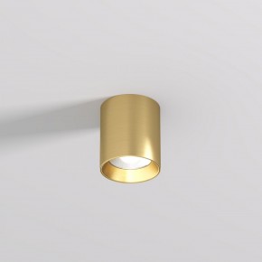 DK2610-SB Накладной светильник SHINE TUBE со светодиодом, D70*H80, IP20, 3000К, 10W, RA?90, сатинированная латунь, алюминий в Южноуральске - yuzhnouralsk.ok-mebel.com | фото