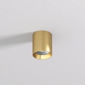 DK2610-SB Накладной светильник SHINE TUBE со светодиодом, D70*H80, IP20, 3000К, 10W, RA?90, сатинированная латунь, алюминий в Южноуральске - yuzhnouralsk.ok-mebel.com | фото 2