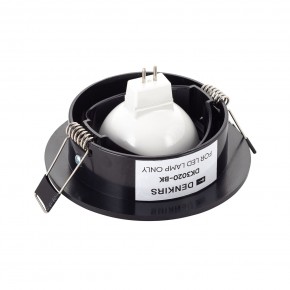 DK3020-BK Встраиваемый светильник, IP 20, 10 Вт, GU5.3, LED, черный, пластик в Южноуральске - yuzhnouralsk.ok-mebel.com | фото 3