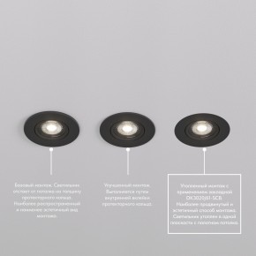 DK3020-BK Встраиваемый светильник, IP 20, 10 Вт, GU5.3, LED, черный, пластик в Южноуральске - yuzhnouralsk.ok-mebel.com | фото 5