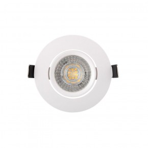 DK3020-WH Встраиваемый светильник, IP 20, 10 Вт, GU5.3, LED, белый, пластик в Южноуральске - yuzhnouralsk.ok-mebel.com | фото 1