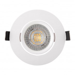 DK3020-WH Встраиваемый светильник, IP 20, 10 Вт, GU5.3, LED, белый, пластик в Южноуральске - yuzhnouralsk.ok-mebel.com | фото