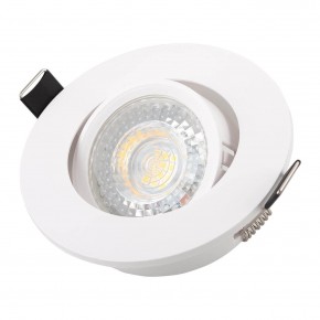 DK3020-WH Встраиваемый светильник, IP 20, 10 Вт, GU5.3, LED, белый, пластик в Южноуральске - yuzhnouralsk.ok-mebel.com | фото 2