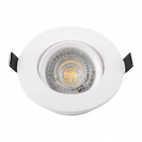 DK3020-WH Встраиваемый светильник, IP 20, 10 Вт, GU5.3, LED, белый, пластик в Южноуральске - yuzhnouralsk.ok-mebel.com | фото 4