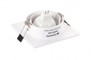 DK3021-WH Встраиваемый светильник, IP 20, 10 Вт, GU5.3, LED, белый, пластик в Южноуральске - yuzhnouralsk.ok-mebel.com | фото 4