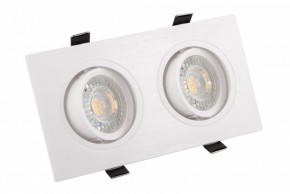 DK3022-WH Встраиваемый светильник, IP 20, 10 Вт, GU5.3, LED, белый, пластик в Южноуральске - yuzhnouralsk.ok-mebel.com | фото