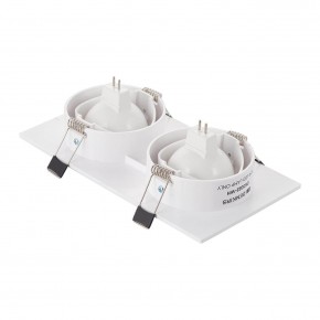 DK3022-WH Встраиваемый светильник, IP 20, 10 Вт, GU5.3, LED, белый, пластик в Южноуральске - yuzhnouralsk.ok-mebel.com | фото 3