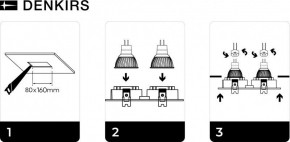 DK3022-WH Встраиваемый светильник, IP 20, 10 Вт, GU5.3, LED, белый, пластик в Южноуральске - yuzhnouralsk.ok-mebel.com | фото 6