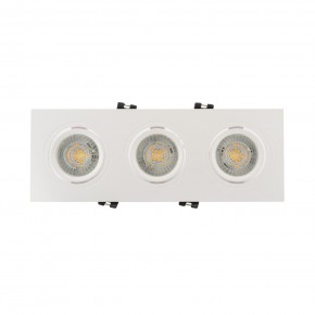 DK3023-WH Встраиваемый светильник, IP 20, 10 Вт, GU5.3, LED, белый, пластик в Южноуральске - yuzhnouralsk.ok-mebel.com | фото