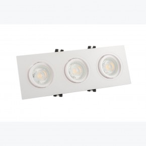 DK3023-WH Встраиваемый светильник, IP 20, 10 Вт, GU5.3, LED, белый, пластик в Южноуральске - yuzhnouralsk.ok-mebel.com | фото 2