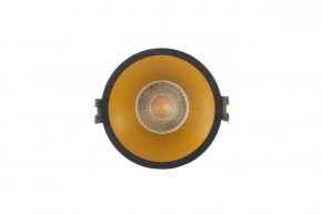 DK3026-BG Встраиваемый светильник, IP 20, 10 Вт, GU5.3, LED, черный/золотой, пластик в Южноуральске - yuzhnouralsk.ok-mebel.com | фото
