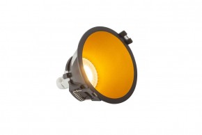 DK3026-BG Встраиваемый светильник, IP 20, 10 Вт, GU5.3, LED, черный/золотой, пластик в Южноуральске - yuzhnouralsk.ok-mebel.com | фото 3