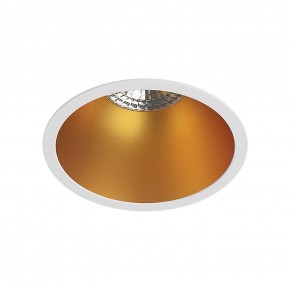 DK3026-WG Встраиваемый светильник, IP 20, 10 Вт, GU5.3, LED, белый/золотой, пластик в Южноуральске - yuzhnouralsk.ok-mebel.com | фото